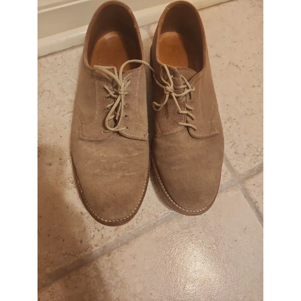 L.L. Bean Men's Brown Suede Lace-Up Oxford Shoes Size 7